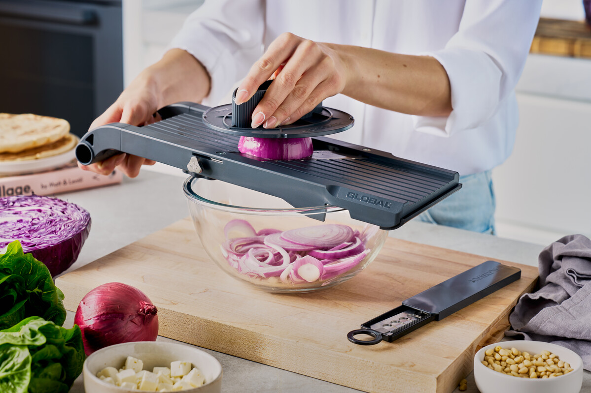 GLOBAL Mandoline GSL-95/BC – Premium Gemüsehobel 95 mm