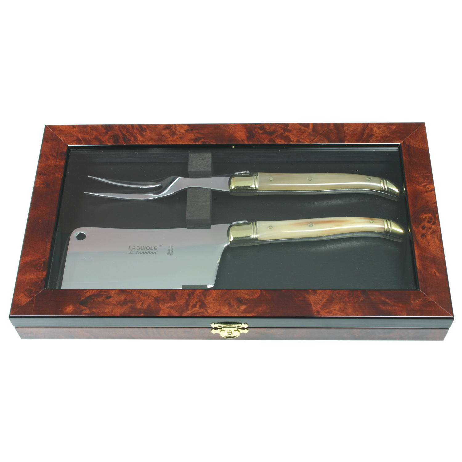 Laguiole Käsebesteck,helles Horn