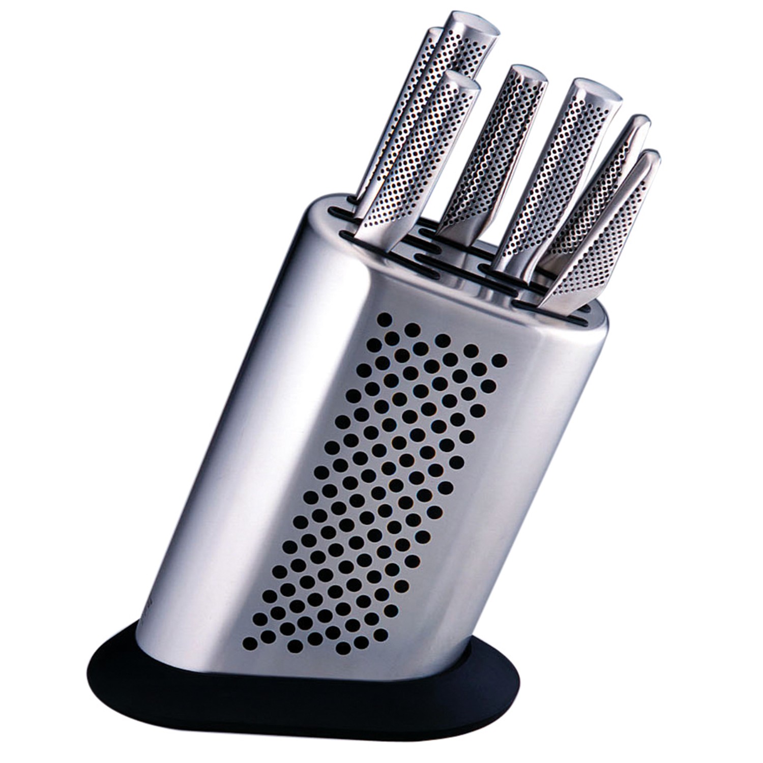 G-888D Messerblock gepunktet f. 8 Messer ohne Messer